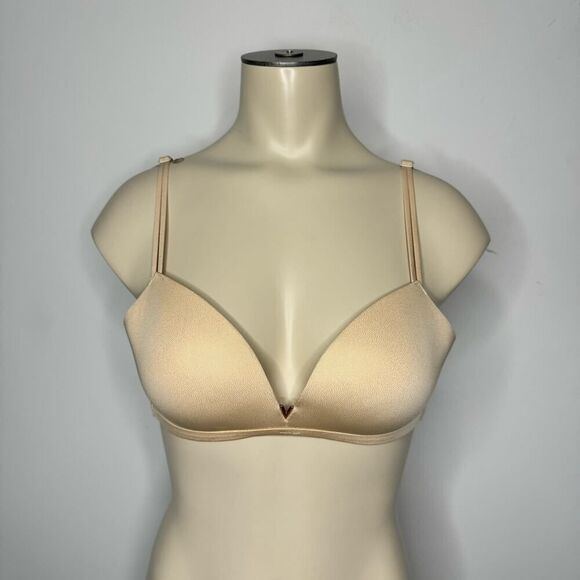 Victoria's Secret Women's Size 34B Wireless Smooth Back Bra Nude Adjustable - Picture 1 of 6